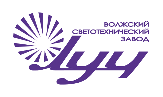 Логотип ВСТЗ Луч (Волжский светотехнический завод Луч) - фиолетовый